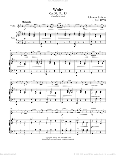 Waltz In A-Flat Major, Op. 39, No. 15