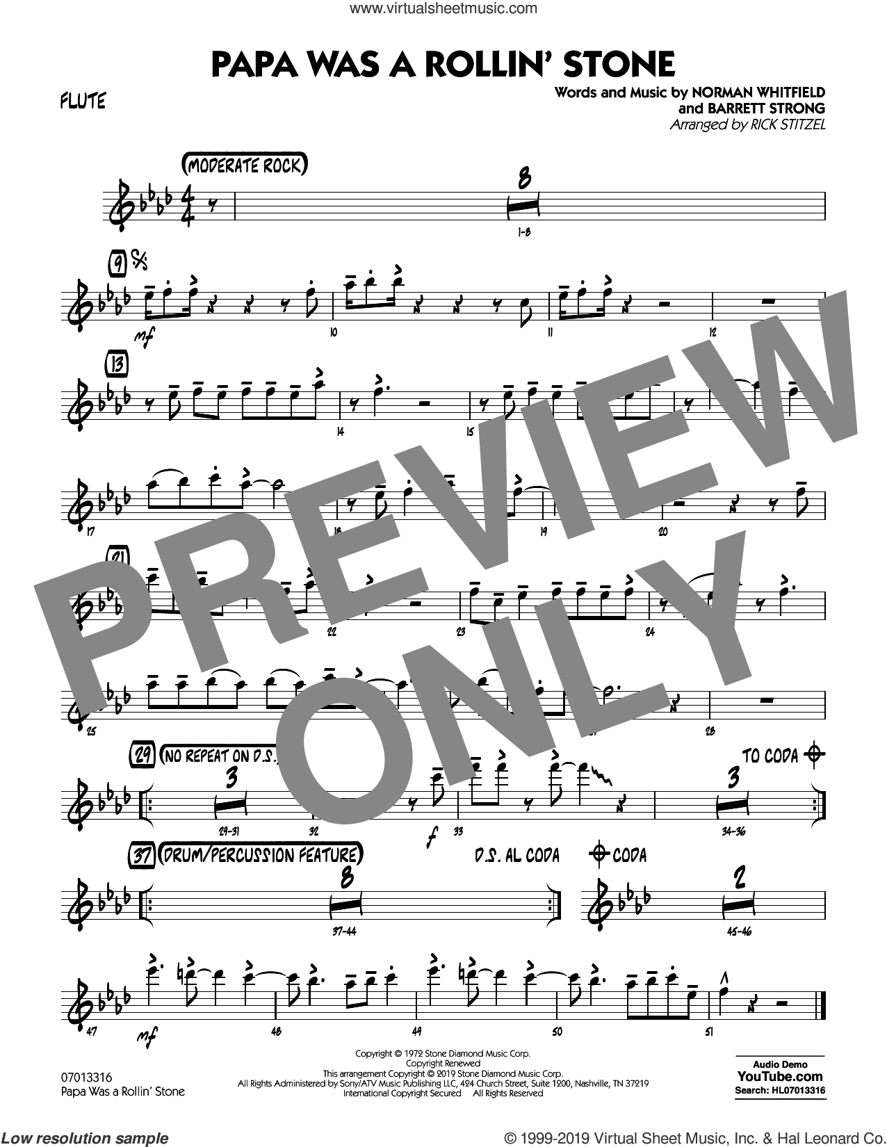 Papa Was a Rollin' Stone (arr. Rick Stitzel)