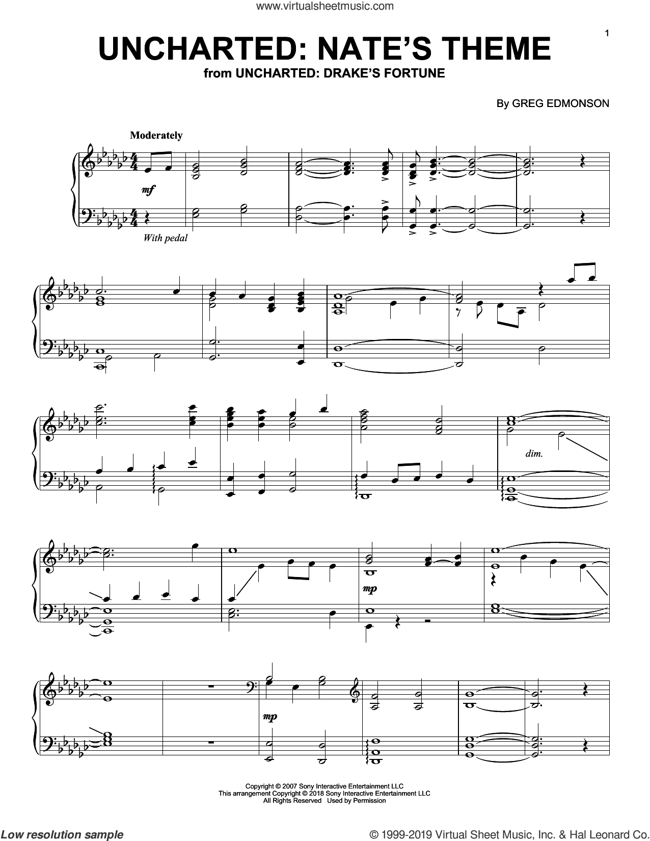 Uncharted: Nate's Theme (from Uncharted: Drake's Fortune)