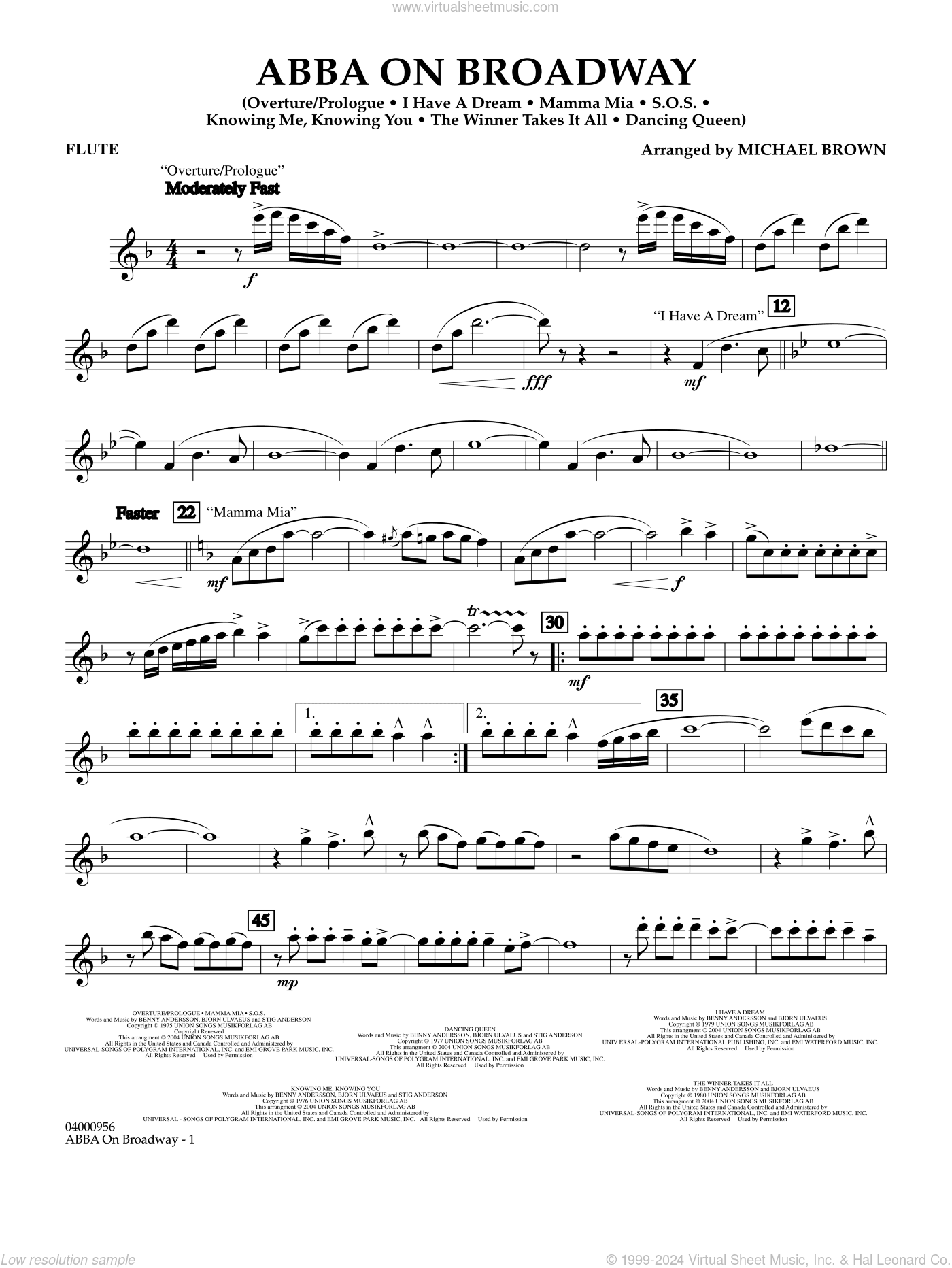 ABBA on Broadway (arr. Michael Brown)