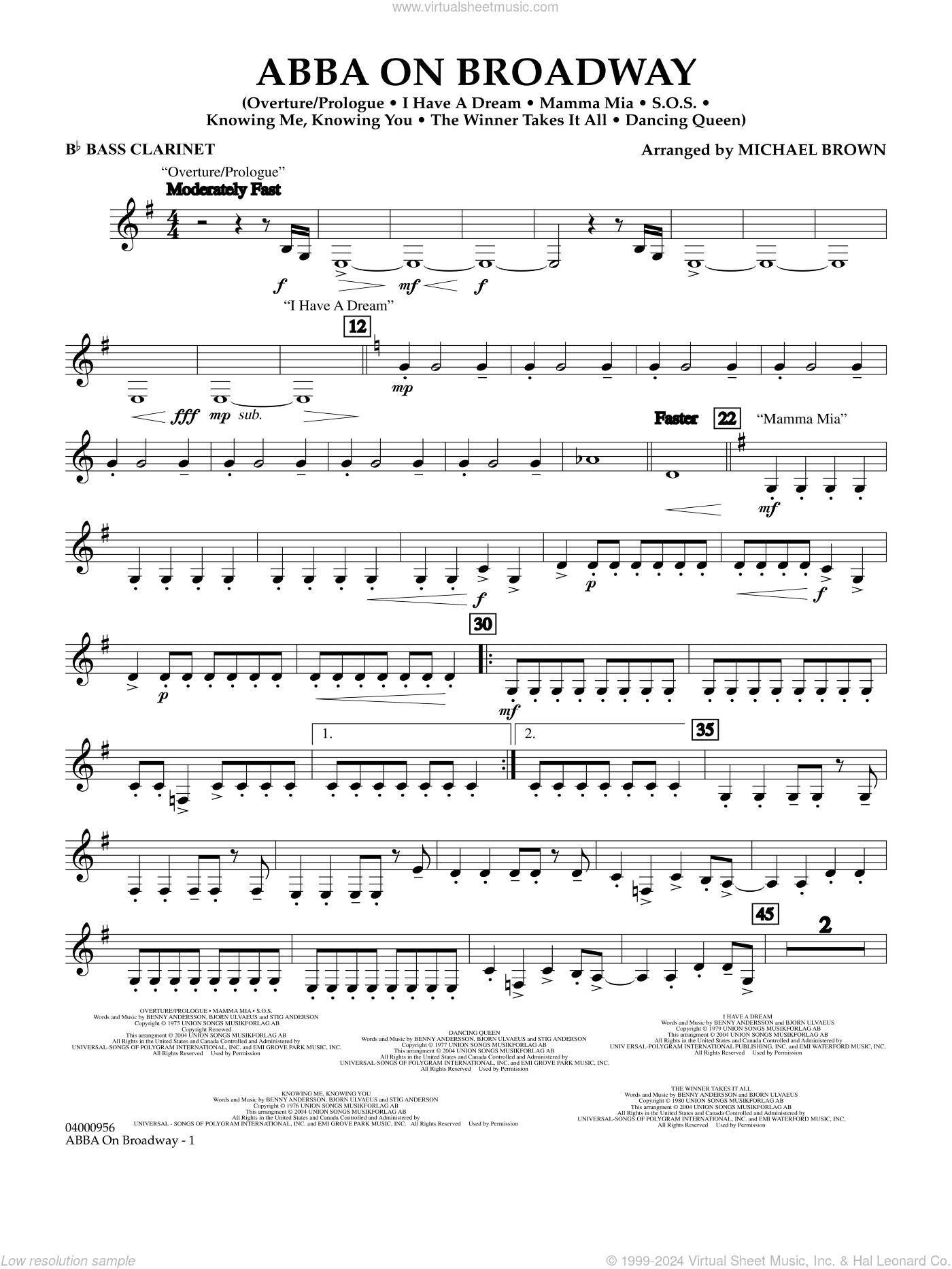 ABBA on Broadway (arr. Michael Brown)