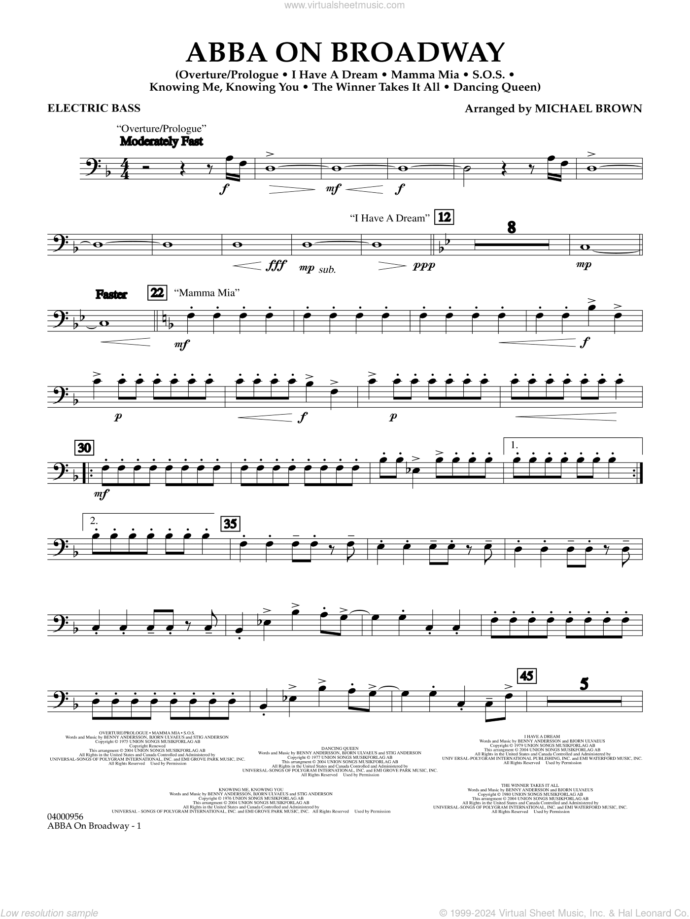ABBA on Broadway (arr. Michael Brown)