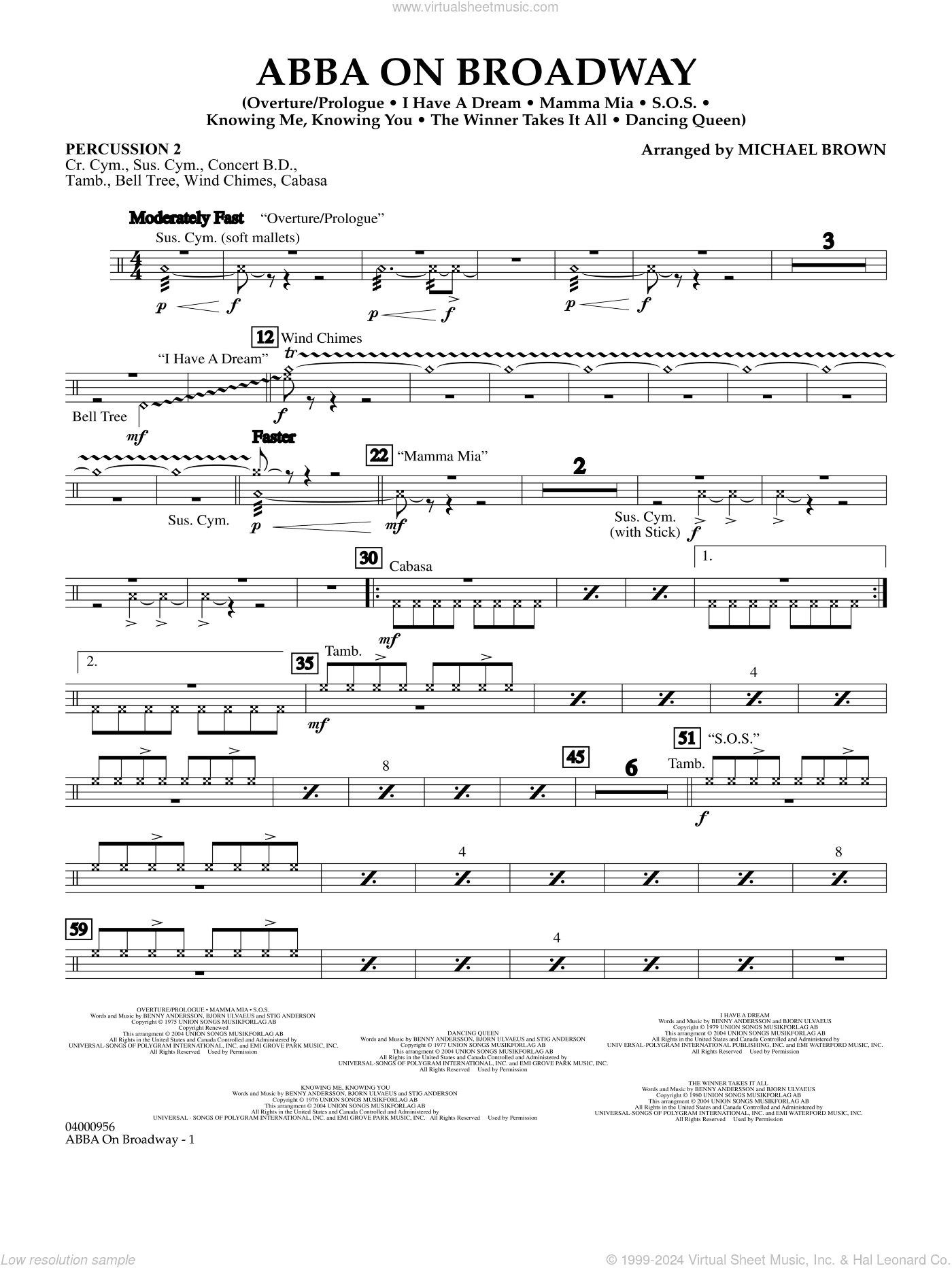 ABBA on Broadway (arr. Michael Brown)