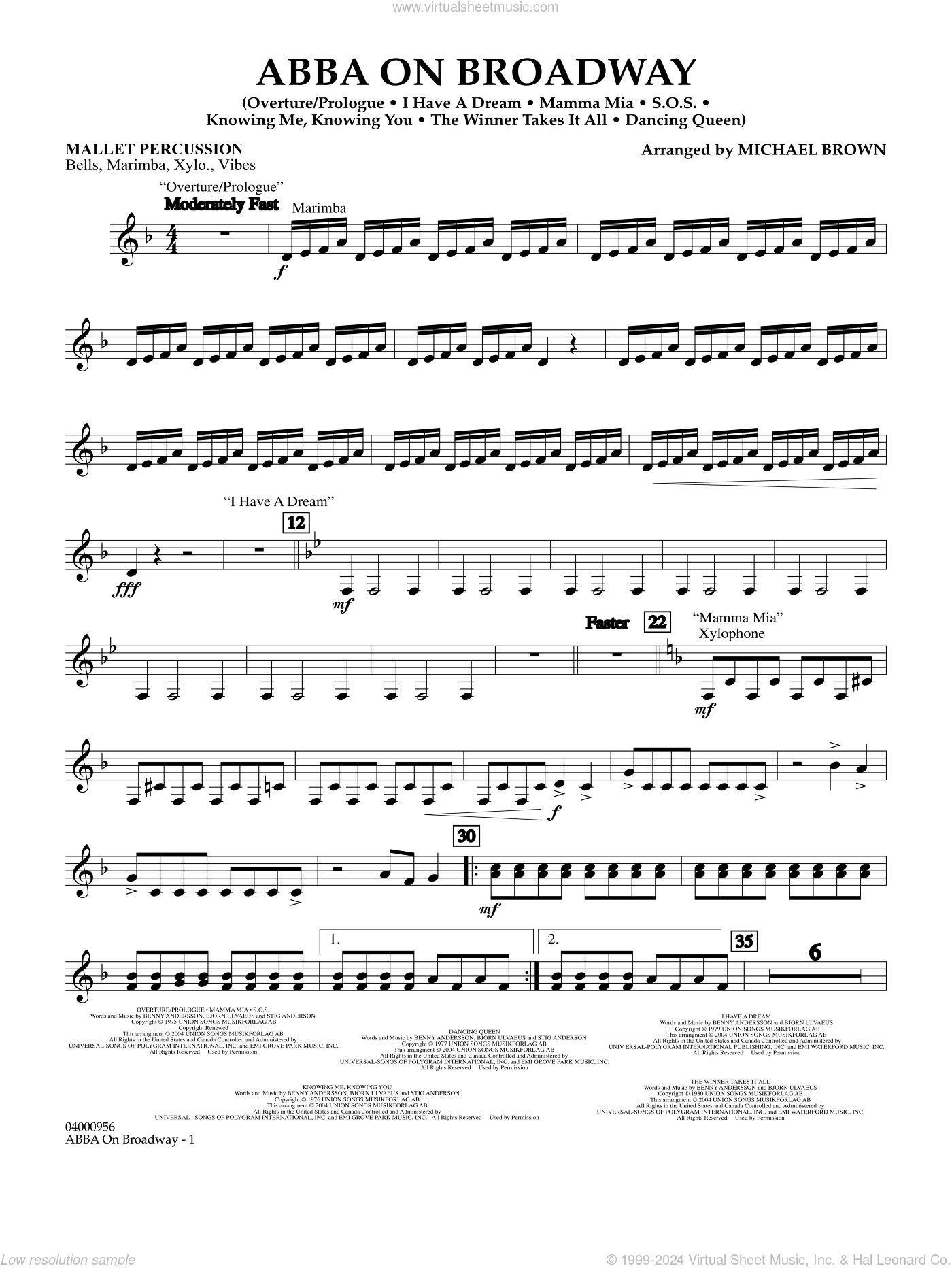 ABBA on Broadway (arr. Michael Brown)