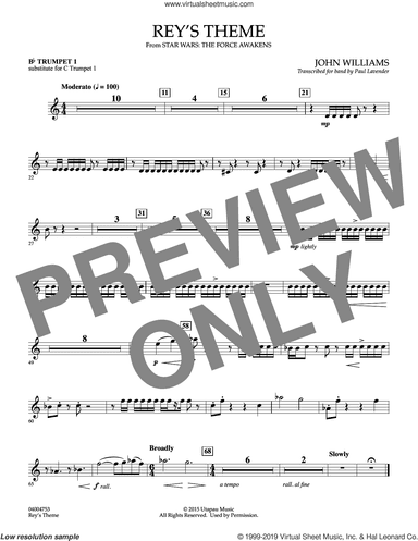Rey's Theme (from Star Wars: The Force Awakens) - Sub. Bb Trumpet parts