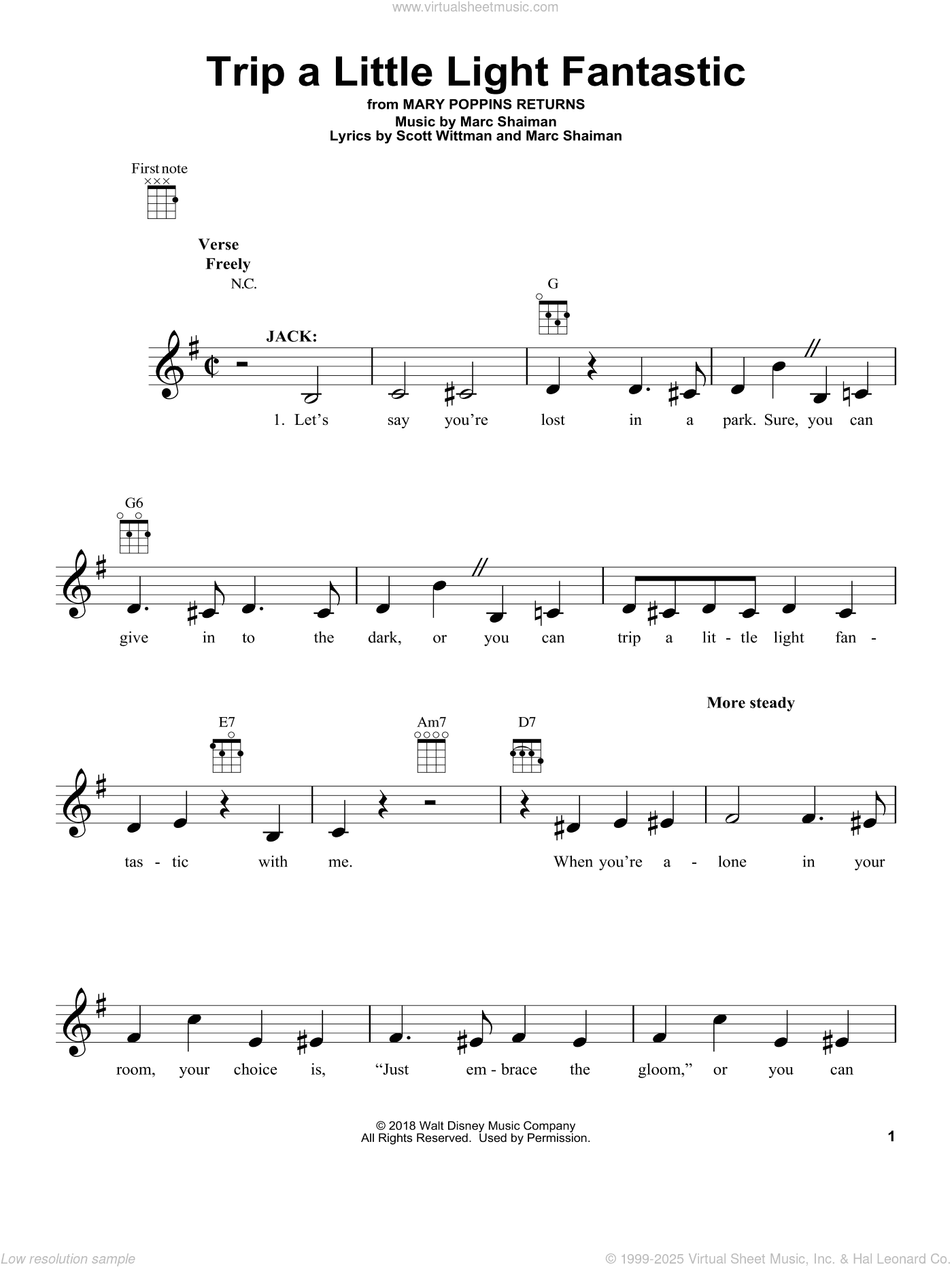 Trip A Little Light Fantastic (from Mary Poppins Returns)