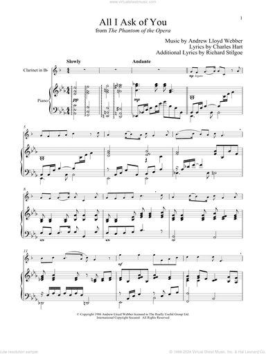 All I Ask Of You (from The Phantom Of The Opera)