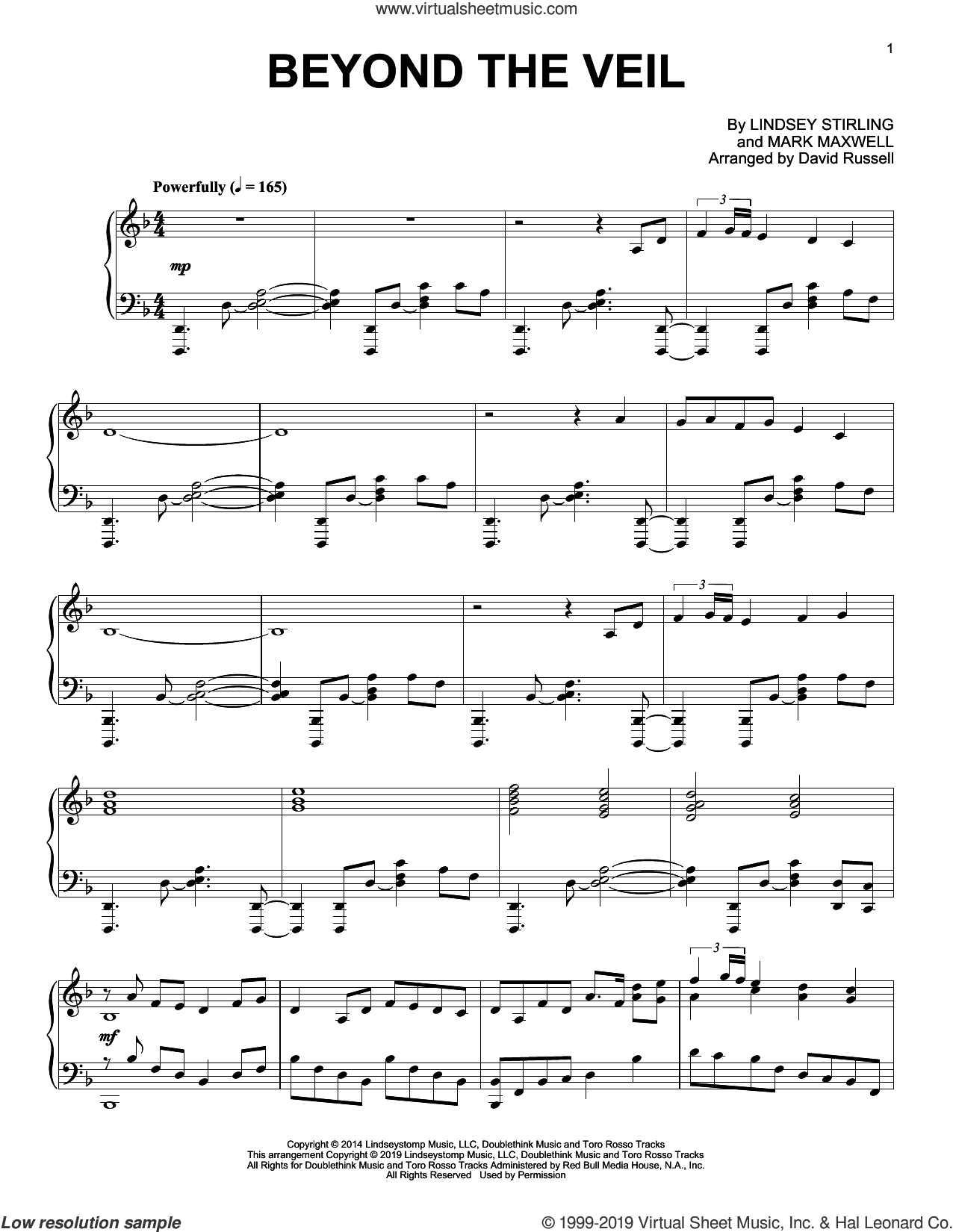 Beyond The Veil, (intermediate)