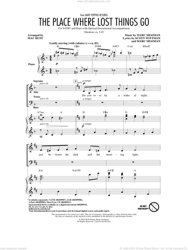 The Place Where Lost Things Go (from Mary Poppins Returns) (arr. Mac Huff)