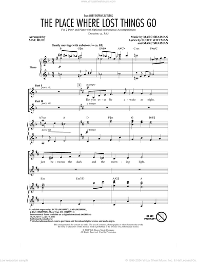 The Place Where Lost Things Go (from Mary Poppins Returns) (arr. Mac Huff)