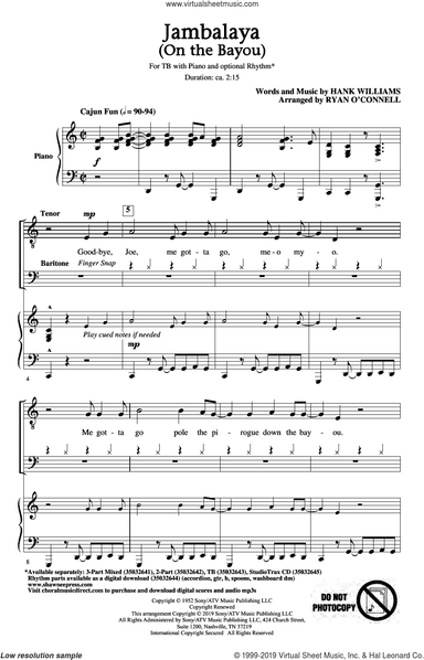 Jambalaya (On The Bayou) (arr. Ryan O'Connell)