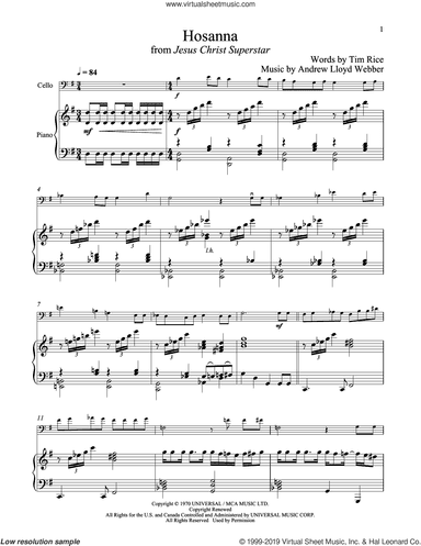 Hosanna (from Jesus Christ Superstar)