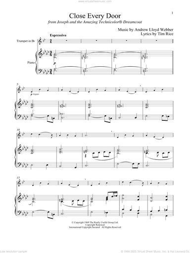 Close Every Door (from Joseph And The Amazing Technicolor Dreamcoat)
