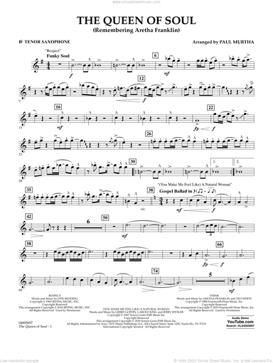 The Queen Of Soul (arr. Paul Murtha)- Conductor Score (Full Score)