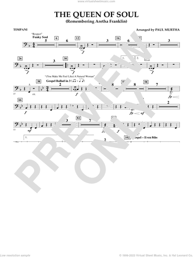The Queen Of Soul (arr. Paul Murtha)- Conductor Score (Full Score)