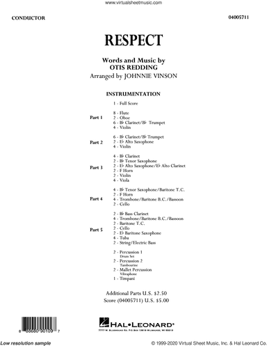 Respect (arr. Johnnie Vinson) (COMPLETE)