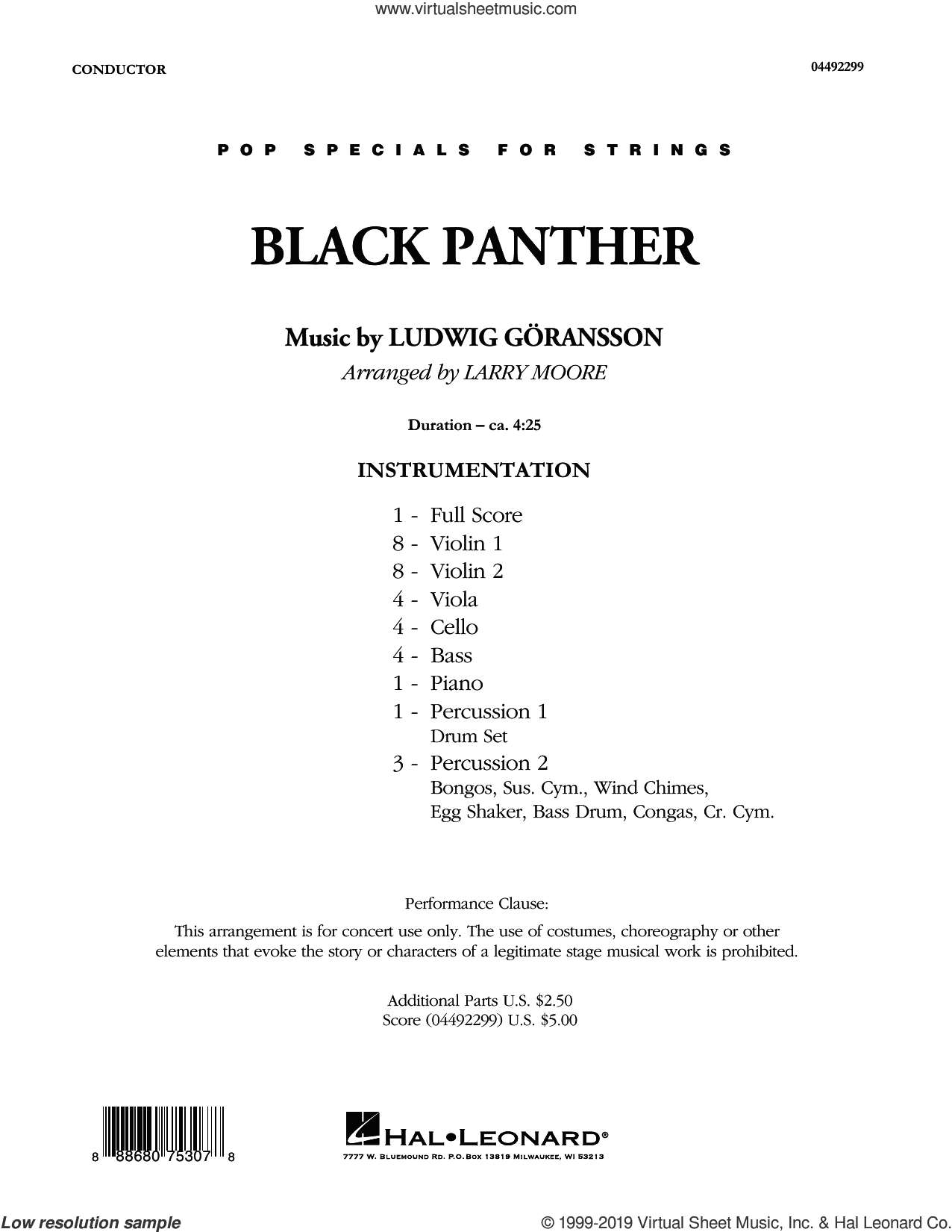 Black Panther (arr. Larry Moore) (COMPLETE)
