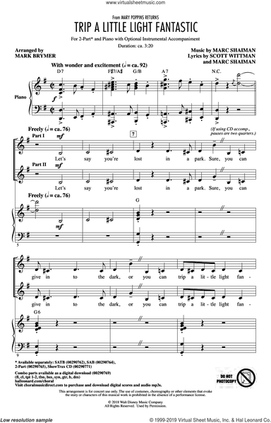 Trip A Little Light Fantastic (from Mary Poppins Returns) (arr. Mark Brymer)