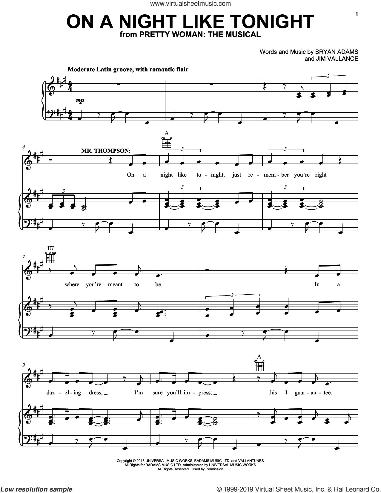 On A Night Like Tonight (from Pretty Woman: The Musical)