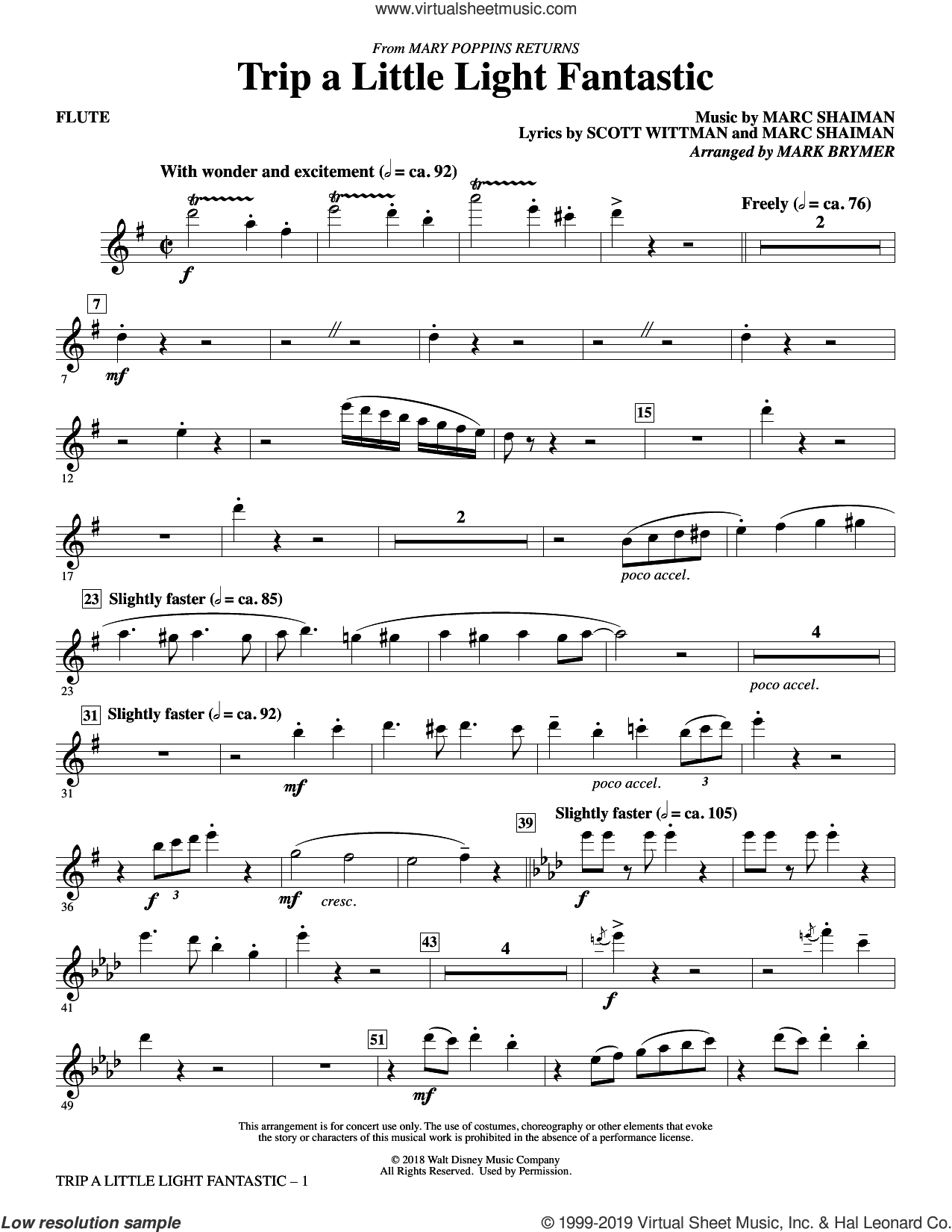 Trip a Little Light Fantastic (from Mary Poppins Returns) (arr. Mark Brymer)