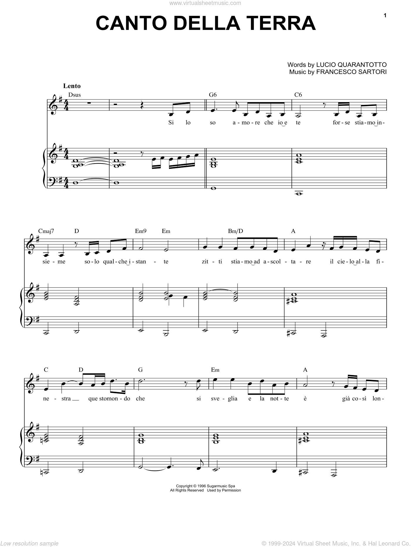 Canto Della Terra