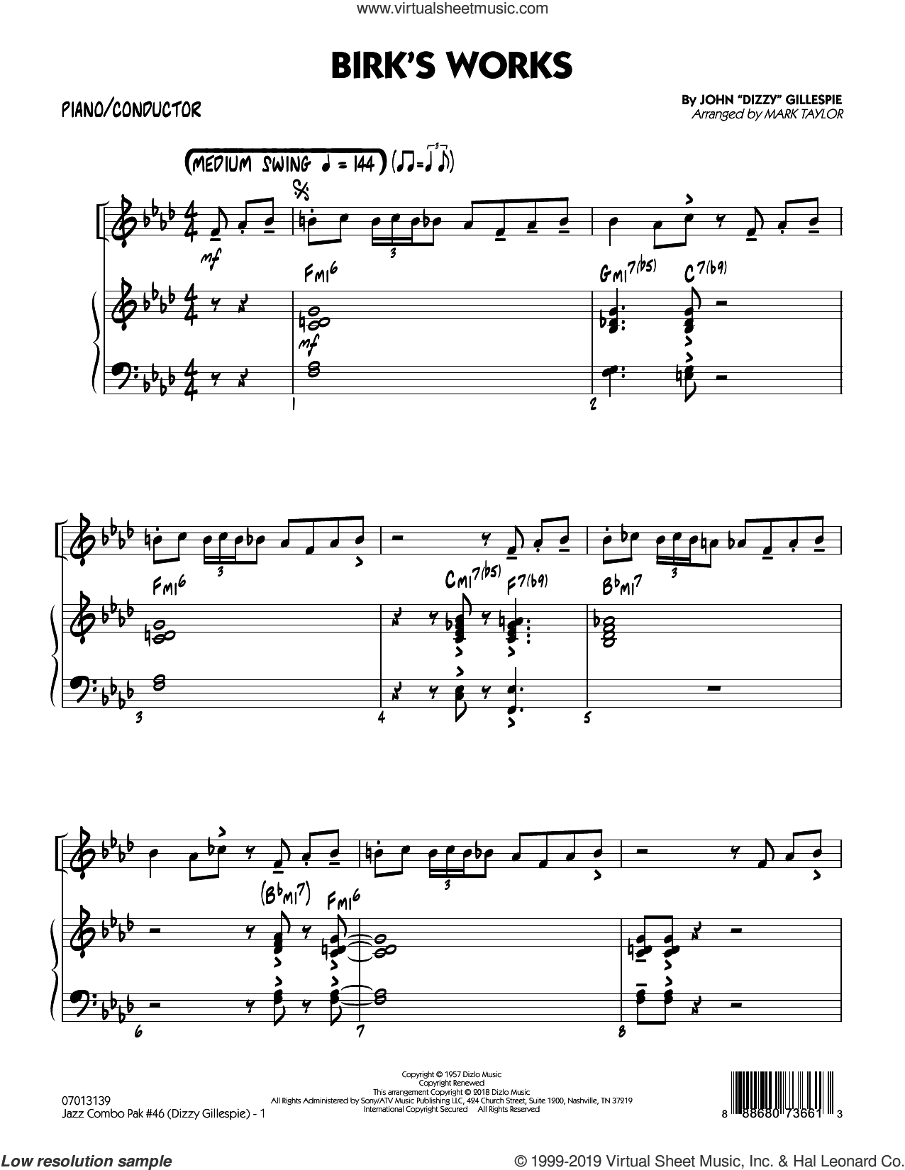 Jazz Combo Pak #46 (Dizzy Gillespie) (arr. Mark Taylor)