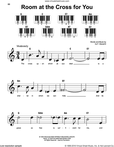 Room At The Cross For You, (beginner)