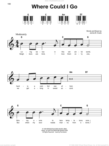 Where Could I Go, (beginner)