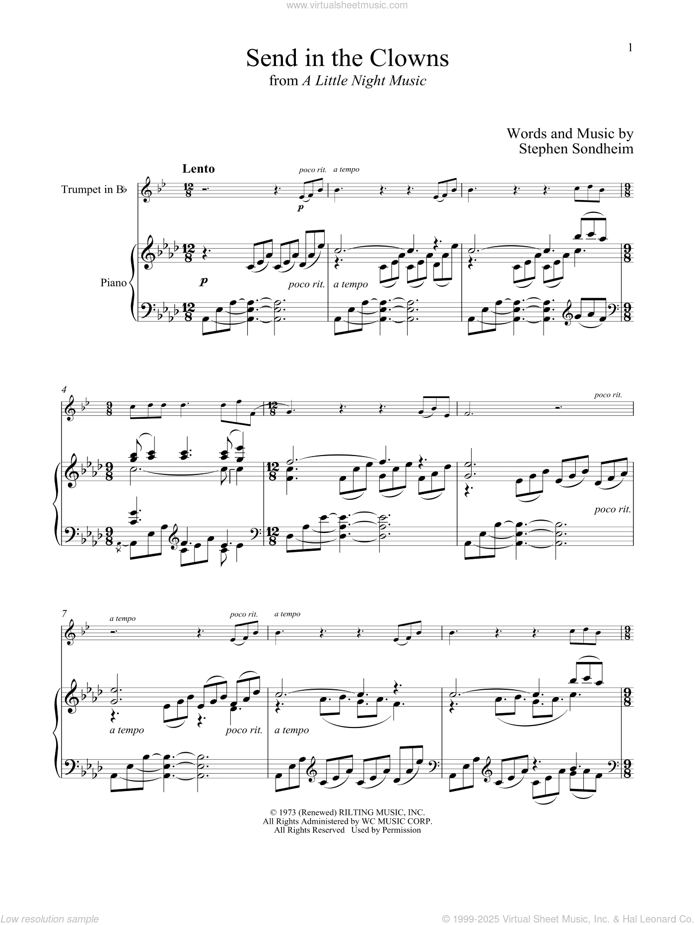 Send In The Clowns (from A Little Night Music)