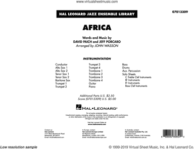 Africa (arr. John Wasson) (COMPLETE)