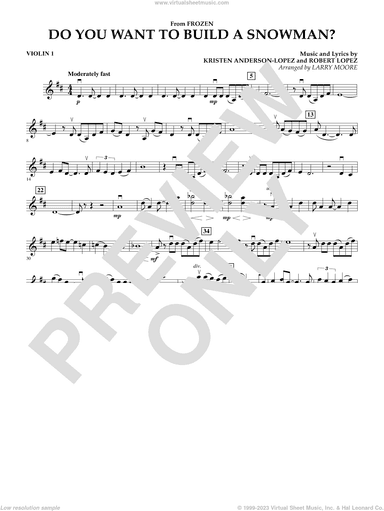 Do You Want To Build A Snowman (from Frozen) (arr. Larry Moore)