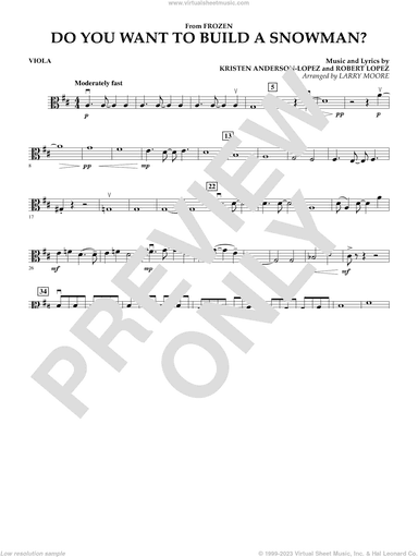 Do You Want To Build A Snowman (from Frozen) (arr. Larry Moore)