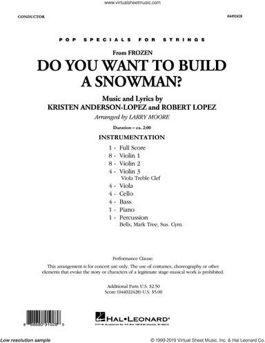 Do You Want to Build a Snowman? (from Frozen) (arr. Larry Moore)