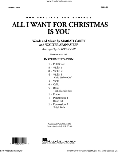 All I Want for Christmas Is You (arr. Larry Moore)