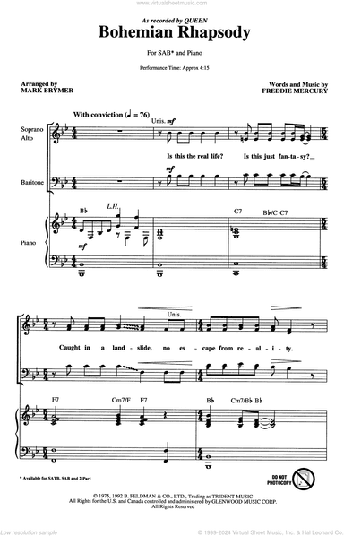 Bohemian Rhapsody (arr. Mark Brymer)