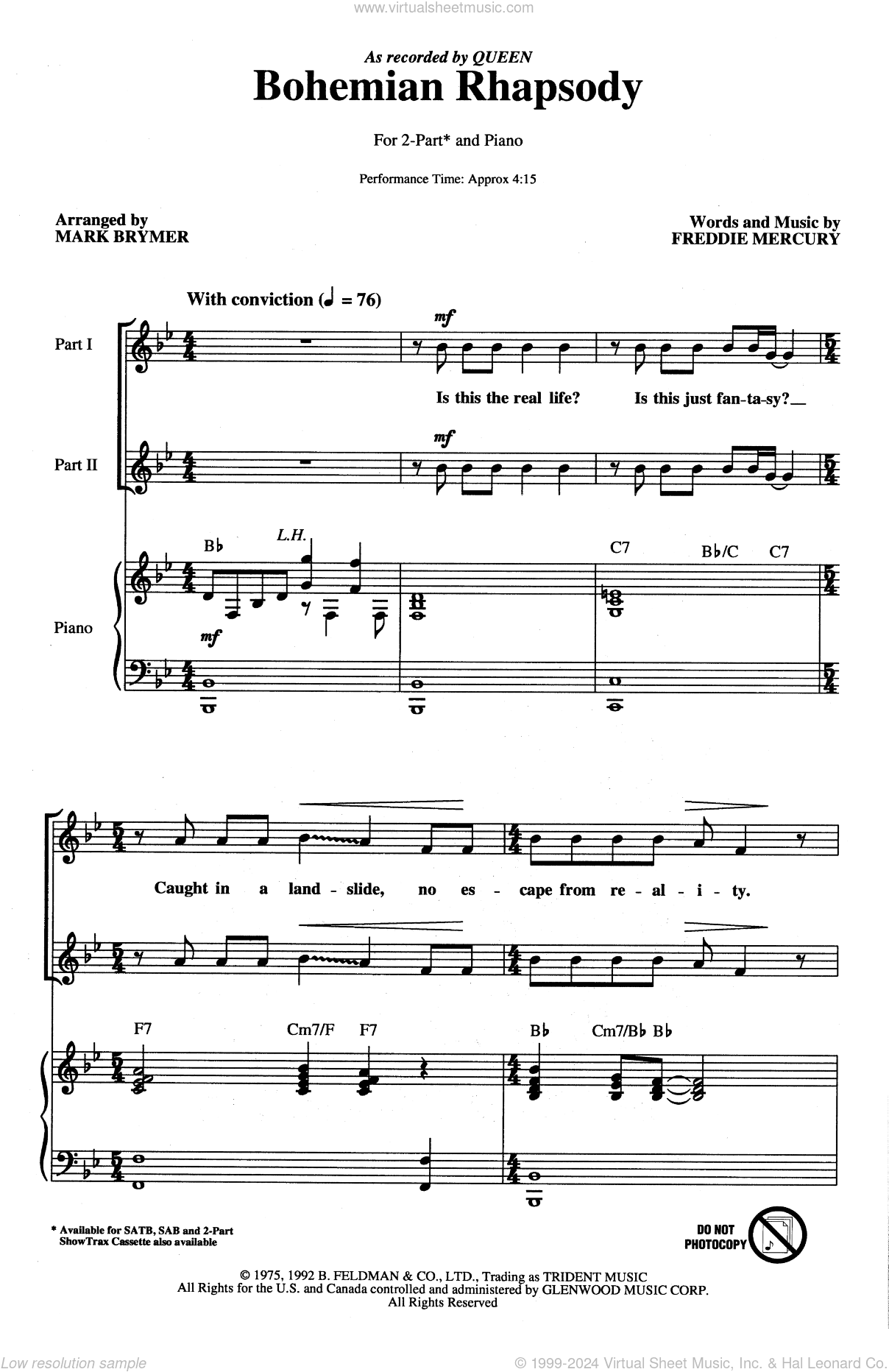 Bohemian Rhapsody (arr. Mark Brymer)
