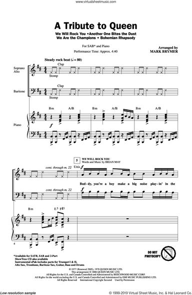 A Tribute To Queen (Medley) (arr. Mark Brymer)
