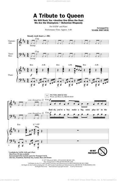 A Tribute To Queen (Medley) (arr. Mark Brymer)