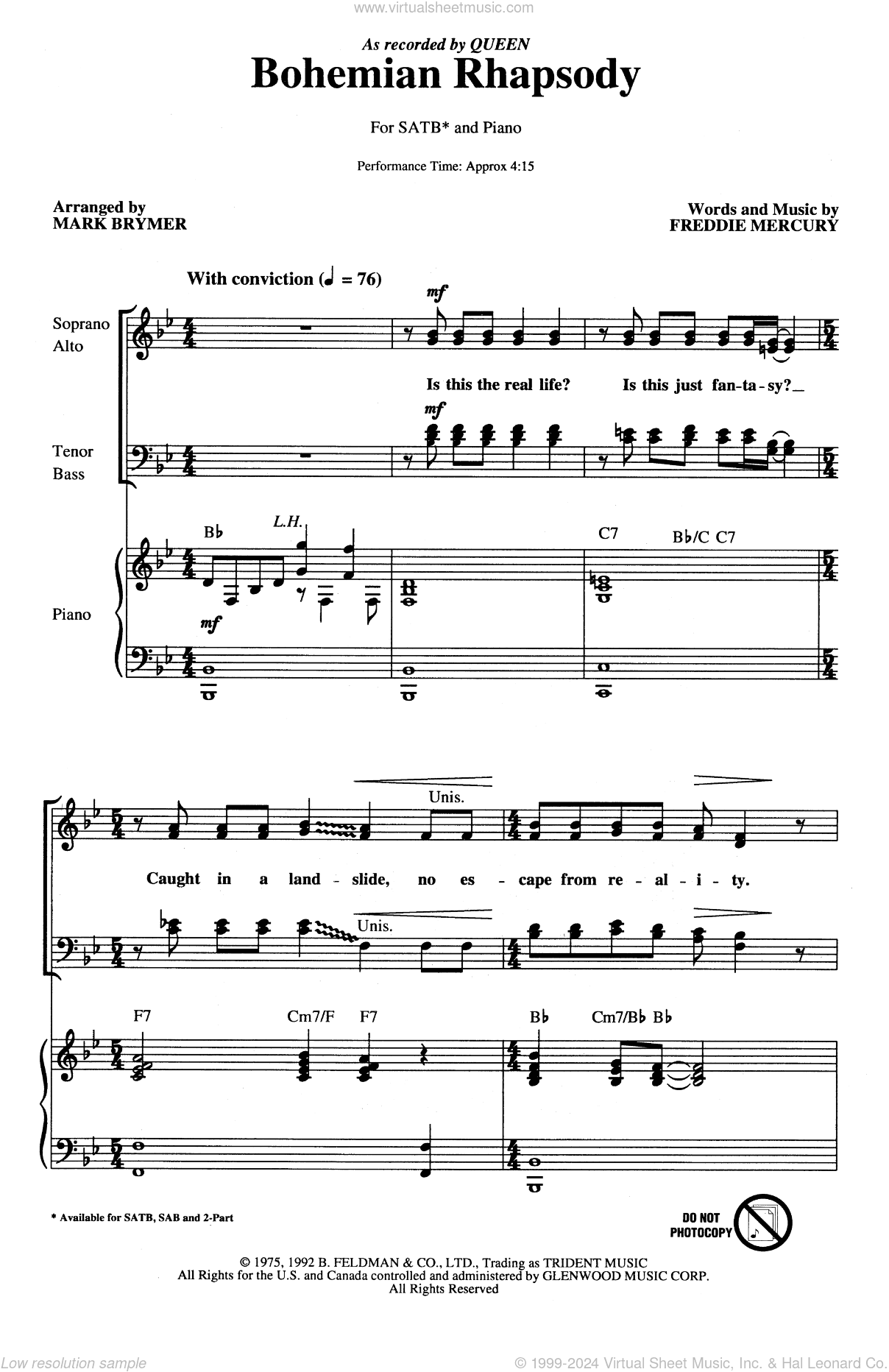 Bohemian Rhapsody (arr. Mark Brymer)