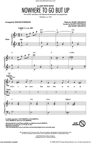 Nowhere To Go But Up (from Mary Poppins Returns) (arr. Roger Emerson)