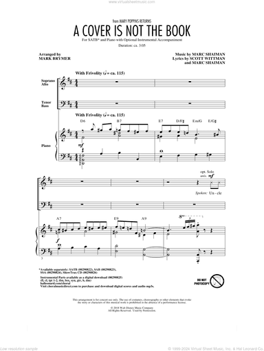 A Cover Is Not The Book (from Mary Poppins Returns) (arr. Mark Brymer)