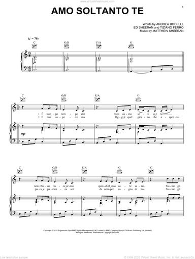 Amo soltanto te (feat. Ed Sheeran)