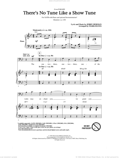 There's No Tune Like A Show Tune (arr. Mark Hayes)
