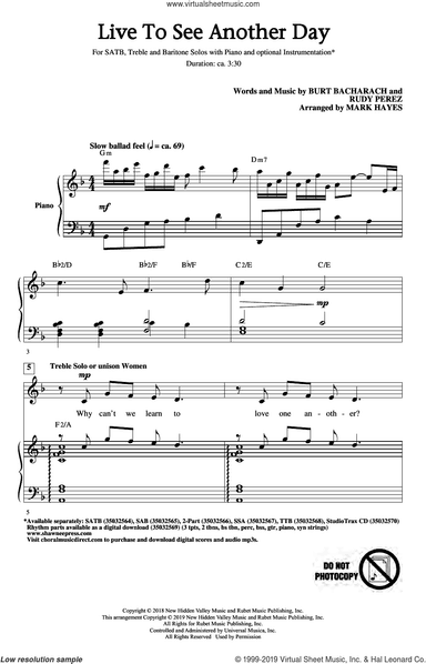 Live To See Another Day (arr. Mark Hayes)