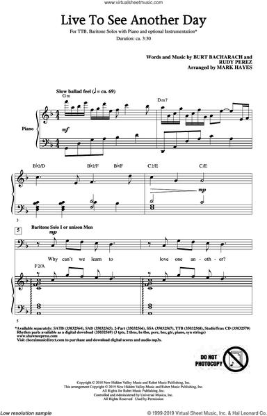 Live To See Another Day (arr. Mark Hayes)