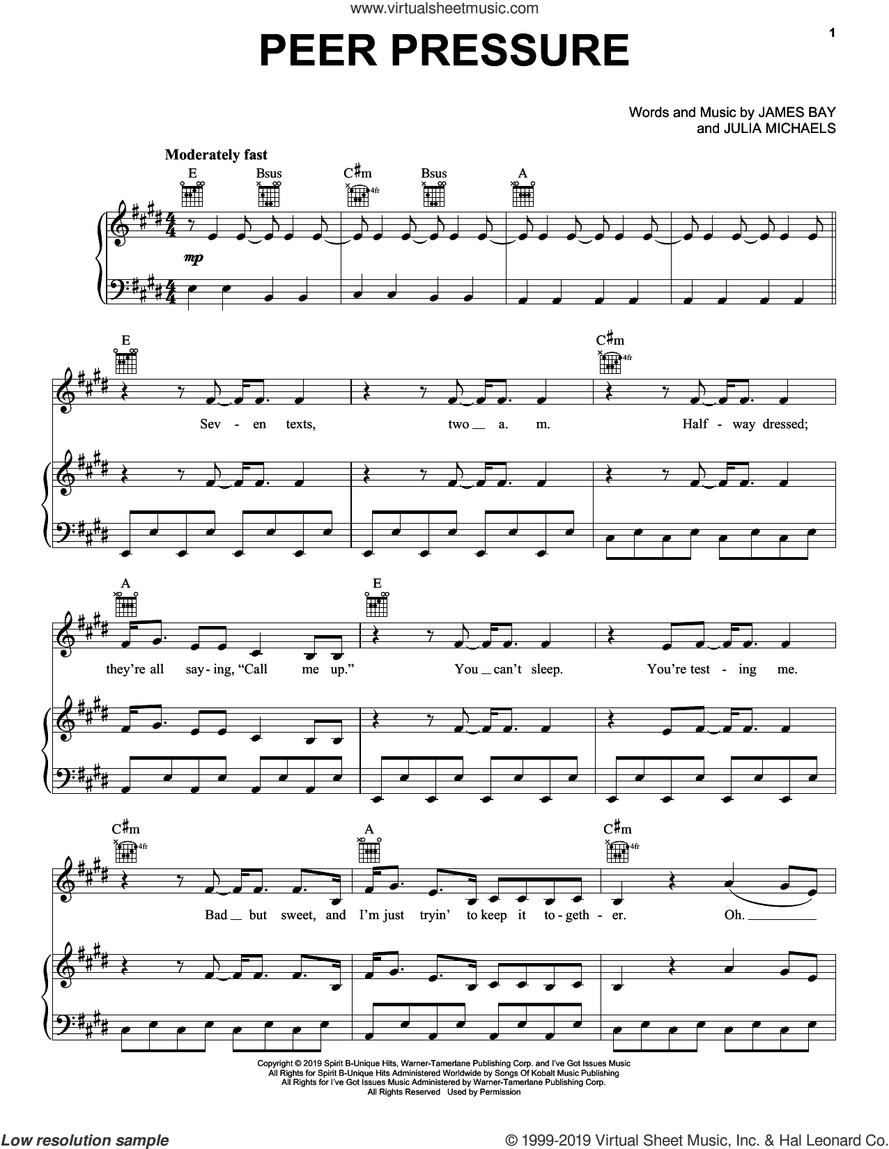 Peer Pressure (feat. Julia Michaels)