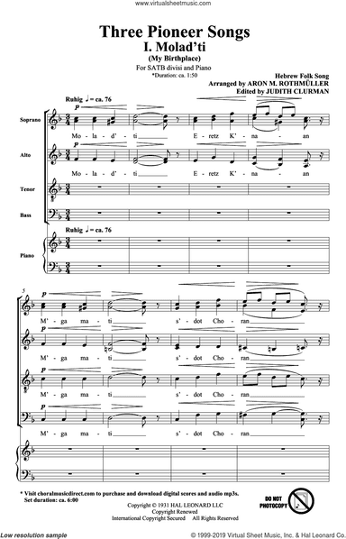 Three Pioneer Songs