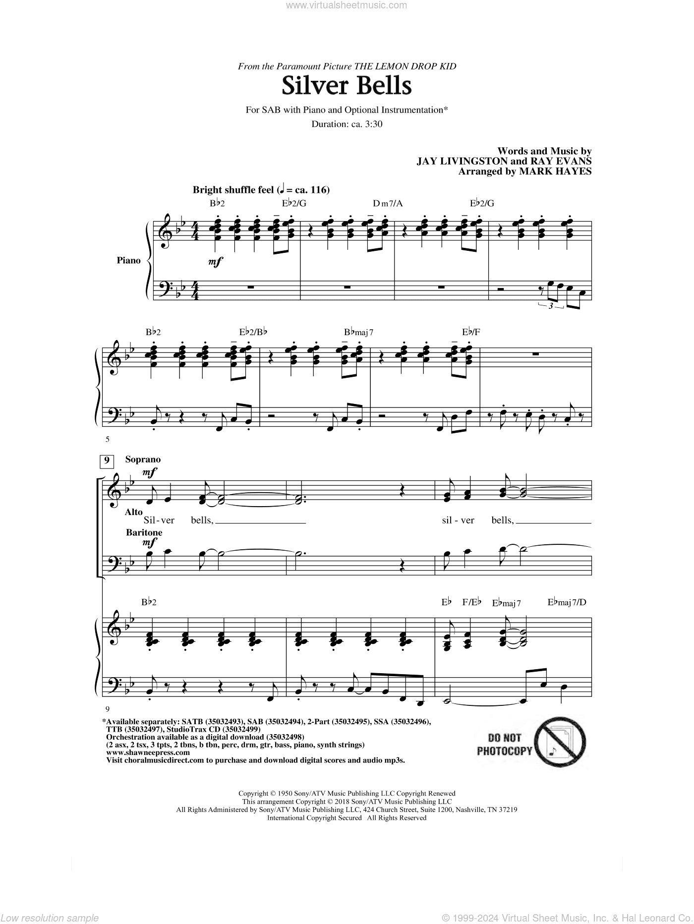 Silver Bells (arr. Mark Hayes)
