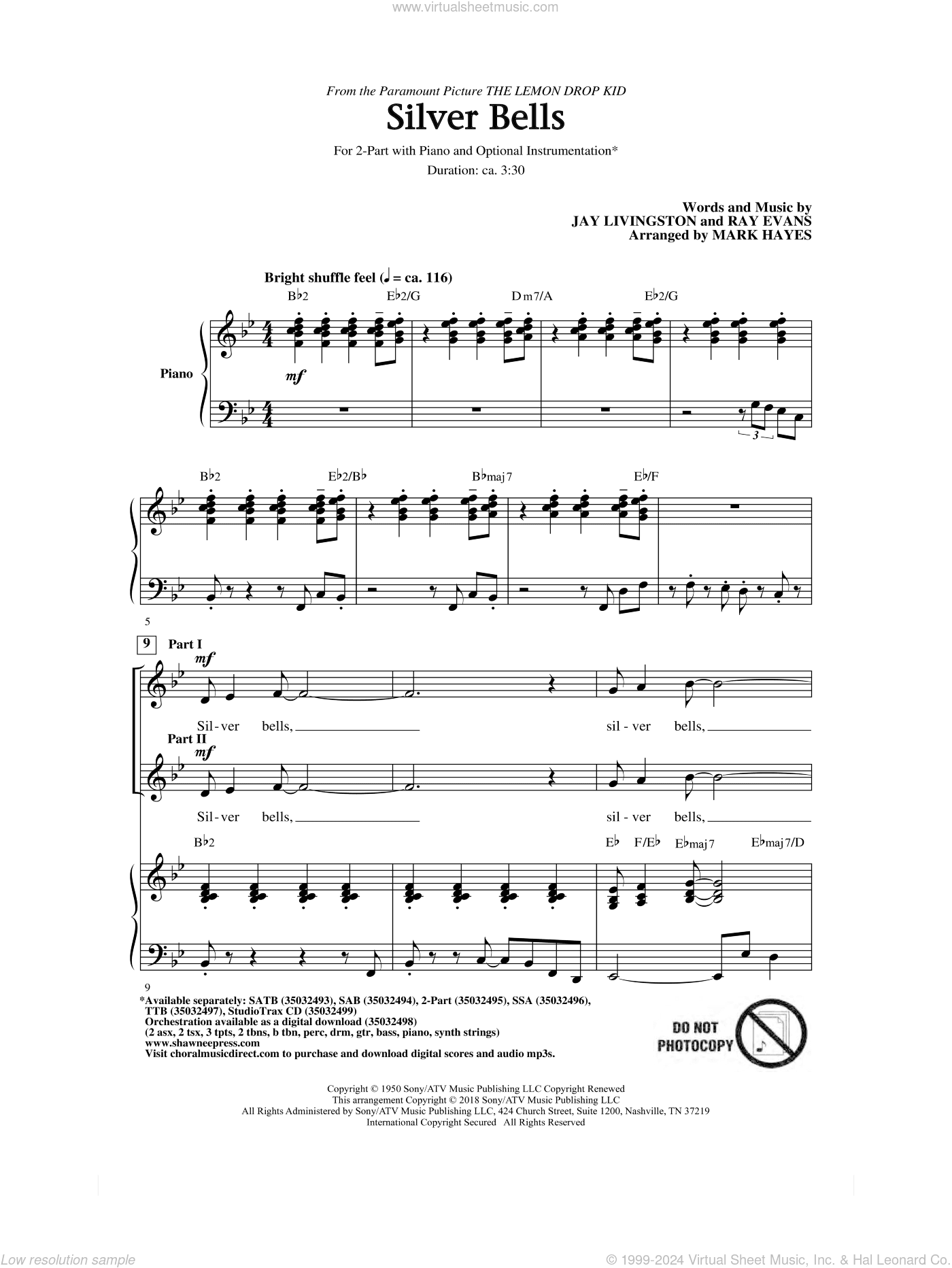 Silver Bells (arr. Mark Hayes)