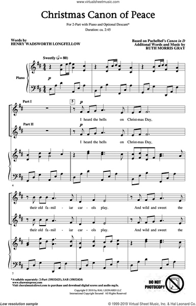 Christmas Canon Of Peace (arr. Ruth Morris Gray)